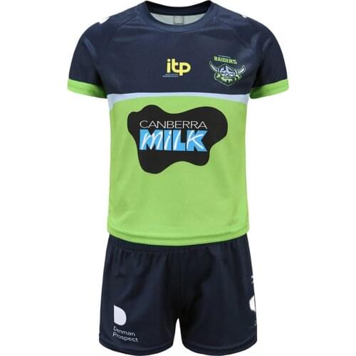 2021 Canberra Raiders Kids Home Jersey Rugby Jersey