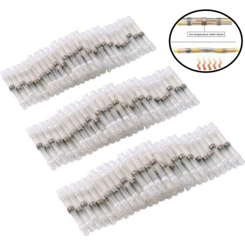500PCS Waterproof Solder Seal Sleeve Splice Terminals Heat Shrink Electrical Wire Butt Connectors AGW26-24