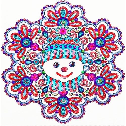 5D Diamond Painting DIY Shaped Crystal Diamond Embroidery Set'Cartoon Snowflake' Home Decoration Gift