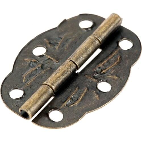 20pcs 30mmx20mm Antique Furniture Door Hinge Decorative Gift Box Cabinet Cupboard Case Furniture Hardware