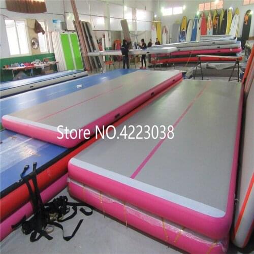 Free Shipping 4*1*0.1m Air Track Inflatable Exercise Gymnastics Yoga Tumbling Training Pilates Floor Mat - Puncture Resist PVC
