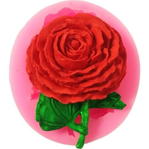 Cake decorating tools 3D Rose Flower Silicone Mold Fondant Gift Decorating Chocolate Cookie Soap Polymer Clay Baking Molds