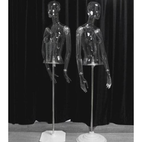 Best Half Body Clear Mannequin Transparent Model Half Body Hot Sale