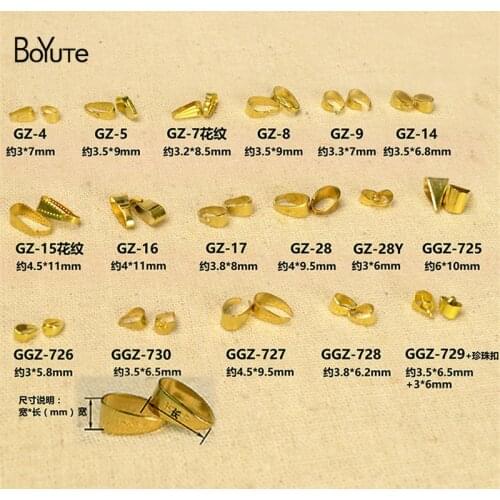 BoYuTe (10000 Pieces/Lot) Metal Brass Pendant Necklace Clasp Diy Hand Made Jewelry Findings Components