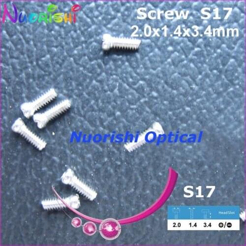 S17 2.0x1.4x3.4mm 10000pcs Sunglass Eyewear Eyegalss Glasses Spectacle Repairing Mini Screws Head in - or + Type Free Shipping