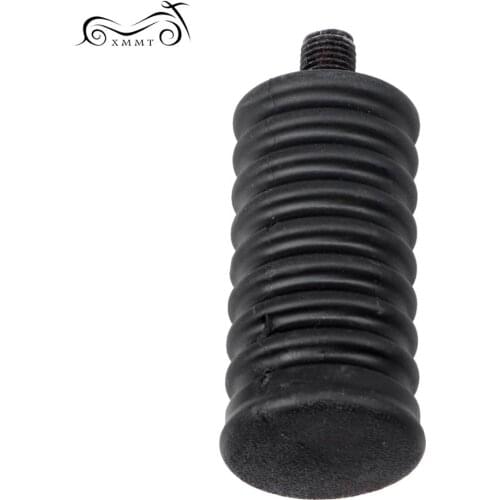 Motorcycle Black Rubber Ribbed Style Shift Gear Lever Shifter Peg Footrest For Harley Touring Softail Road King Glide Trike