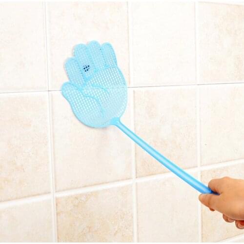 Fly Swatter Cute Palm Pattern Plastic Fly Swatter Lightweight Household Flapper Mosquito Bug Pest Control Tool Garden Supplies