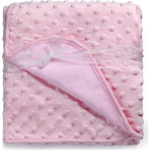 Soft Fleece Baby Blanket Baby Boy Girl Sleeping Unisex Receiving Blanket 75cm*100cm Newborn Baby Swaddle Wrap