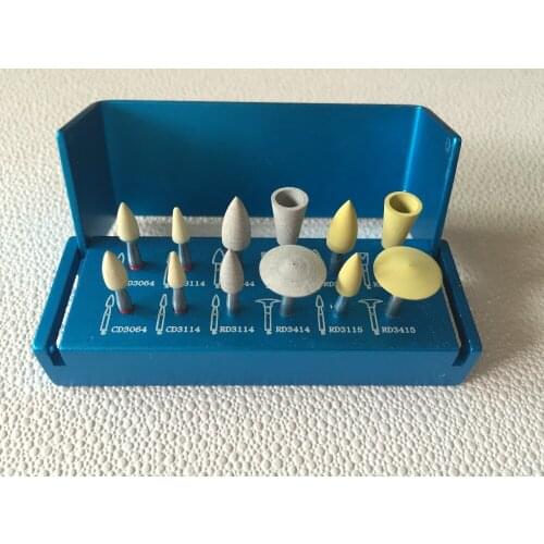 Dental Clinic Diamond Polishing Set Zirconia Low Speed Contra Angle RA3112