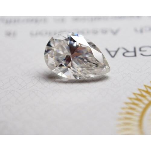 7*10mm pear Cut 1.93 carat VVS Lab Moissanite Super White Loose Moissanite Diamond for Wedding Ring