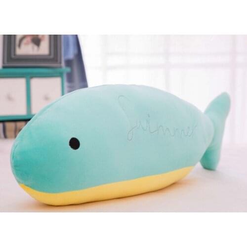 New style large 70cm cartoon fish whale plush toy down cotton soft doll throw pillow Christmas gift b2920