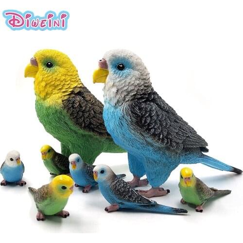 New toys Simulation Big Parrot bird action figure plastic Animal Model garden decoration figurine one piece Gift for Kids
