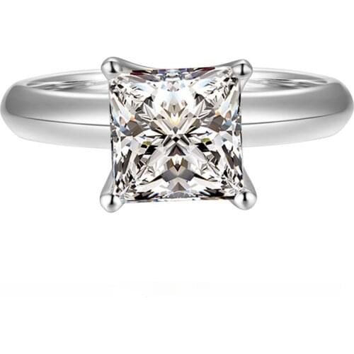 100% 14K Gold ring 2ct D color VVS Moissanite Diamond Ring Wedding ring With national certificate D05