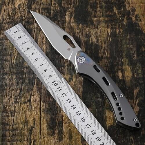 CH MARSHAL TC4 Titanium handle folding knife S35VN steel camping hunting knives outdoor self-defense cutter EDC tools