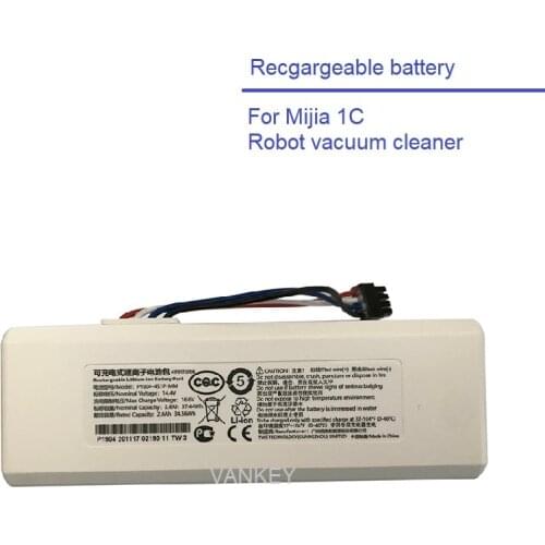 Rechargeable Li-ion Battery for Mijia 1C Mijia STYTJ01ZHM Robot Vacuum Cleaner Battery Pack with Capacity 2600mAh Power Supply