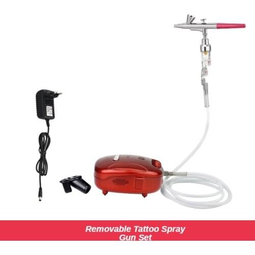 Detachable wall painting, manicure spray gun set compressor, with air brush spray gun, used as art spray gun to supply air