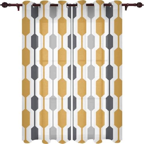 Middle Ages Modern Abstract Geometry Windows Curtains Living Room Bedroom Kitchen Curtains For Children Drapes