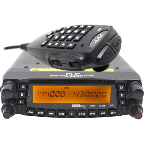 TYT TH 9800 plus 50W PTT Mobile Radio Station Car Walkie Talkie Upgraded TH9800 809CH Dual Display VHF UHF Transceiver