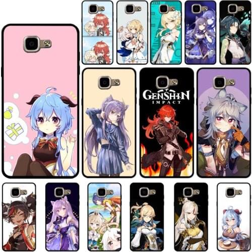 YNDFCNB Genshin Impact Phone Case for Samsung A6 A8 Plus A7 A9 A20 A20S A30 A30S A40 A50 A70