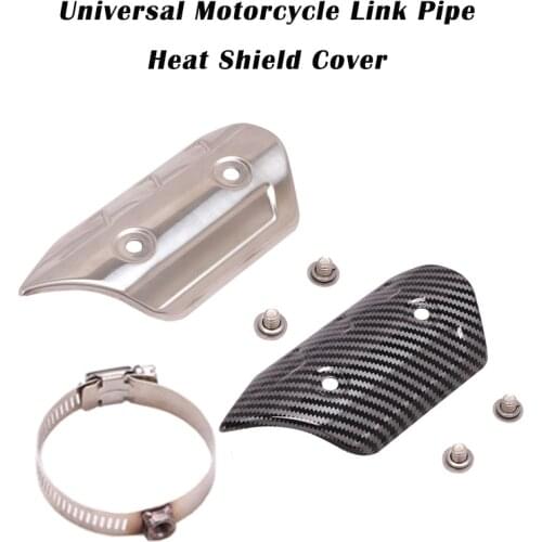 Univesal Motorcycle Exhaust Connection Link Pipe Escape Heat Shield Cover Guar Protector Anti-Scalding For CB500R z900 z1000
