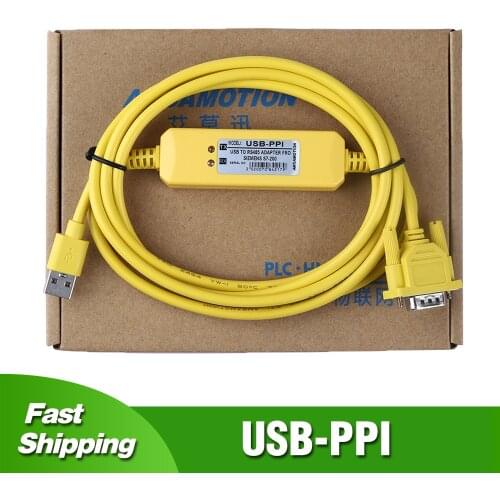 USB-PPI For Siemens S7-200 PLC Programming Cable USB to RS485 Adapter Simatic PLC USB/PPI Interface Download Cable