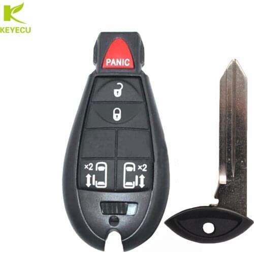 KEYECU Replacement Remote Control Key Fob 433MHz ID46 Chip For Chrysler Dodge Caravan VW Routan FCC: M3N5WY783X , IYZ-C01C