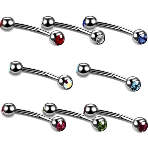 1PC Titanium Eyebrow Stud Piercing Septum Internally Threaded Studs for Unisex Eyebrow Ear Cartilage Helix Piercing Body Jewelry