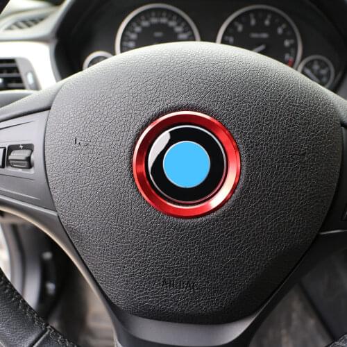 1 Piece Steering Wheel Decoration Circle Cover Sticker For BMW X1 E60 E36 E39 E46 E30 E60 E90 E92 F10 F30 F25 Car Accessories