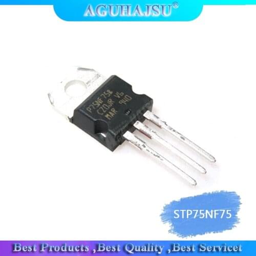 10PCS STP75NF75 TO-220 P75NF75 TO220 75NF75 High power FET inverter MOS tube large chip