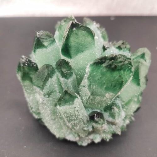 1pcs300-900g Newly natural green ghost quartz crystal cluster healing crystals raw gemstone specimen for home&office decoration
