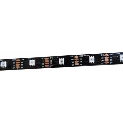 5mX APA102 5050 RGB individually programmable LED strip 32leds/m 32Pixel/m ;DC5V input White /black PCB available free shipping
