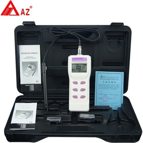 AZ8306 Handheld Digital Conductivity Meter TDS detector Cond. TDS SALT salinity logger Tester Meter 0~19.99, 0~199.9, 0~1999s/cm
