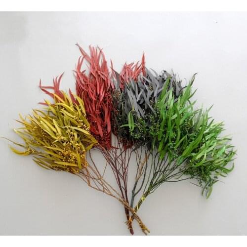 1 Bunch Natural Millet Flower Leaf Preserved Dried Flowers Bouquet Photograph Home Wedding Desktop Office Garden Decoration