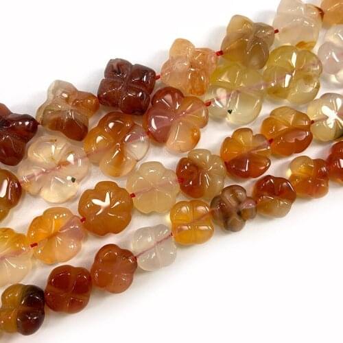 Natural Carnelian Beads 10/12/15mm 15‘’ Carved DIY Agates Stone Loose Beads For Jewelry Making Beads Women Bracelets Necklace