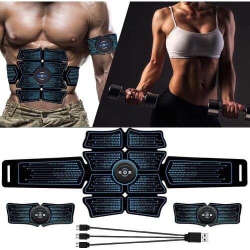 Abdominal Electromagnetic Stimulation Of Muscles EMS Abs Fitness Equipment Training Gear Muscles Toner Exercise At Home Gym