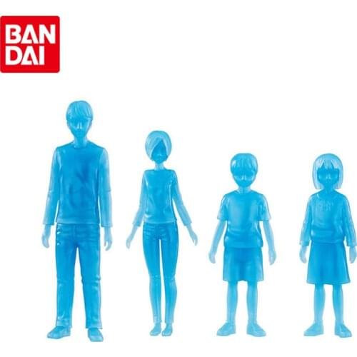 Bandai Genuine Gashapon Blue-white Type 1/12 Model Body Doll Group Actors Anime Action Figures Model Gacha Ornaments Toys