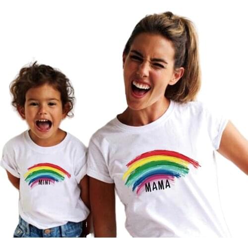 JIM&CHEUNG Same T-shirts For Mom And Daughter