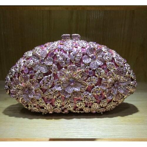 Colorful Diamonds Luxurious Women party prom Evening Bag Rhineston blue Evening Clutch Purse Chain Shoulder Phone Key Wallets