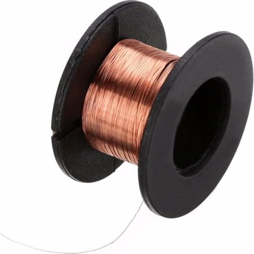 5pcs 0.1mm Copper Soldering Solder PPA Enamelled Repair Reel Welding Wire Machine Motor Winding