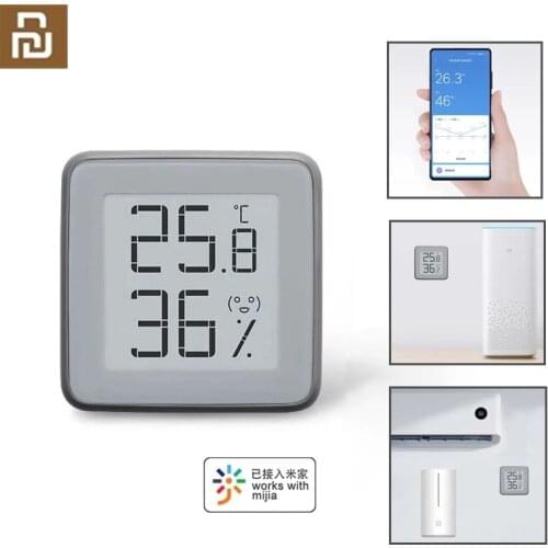 MMC E-Ink Screen Smart Bluetooth Thermometer Hygrometer Temperature Humidity Sensor Moisture Meter work with Mijia app