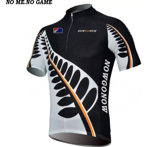 Men Zealand cycling jersey Short Sleeve road bicycle jersey mtb bike shirt cycling clothing gear racing bicycle wear