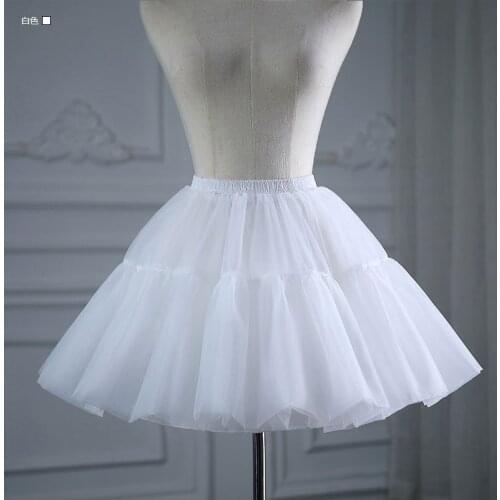 New A-Line Short Vintage Women Hoopless Tutu Petticoats Bridal Accessories for Wedding Dresses