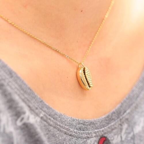 2020 New Gold And Sliver Stainless steel Necklace And Real Platting Alloy Sea shell Necklace Ocean Beach Conch Necklaces