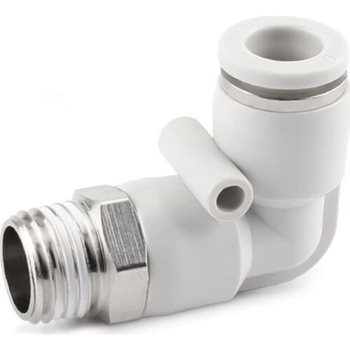 PL pneumatic quick connector 4mm-12mm trachea hose outer diameter 1/8" 1/4" 3/8" 1/2" air elbow plug-in copper white connector