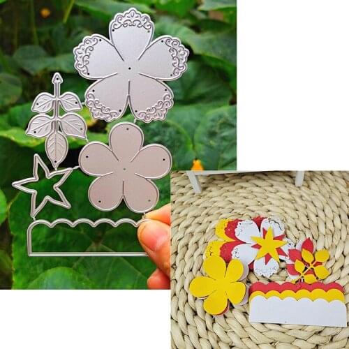Suitable for Christmas festival metal cutting die and scrapbook album DIY greeting card making 3D Flower mold 2020 NEW