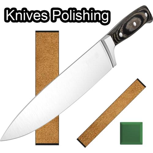 Leather Polishing 1/3pcs polishing paste knife sharpening stone tool grinding friction whetstone knife sharpener kitchen tools