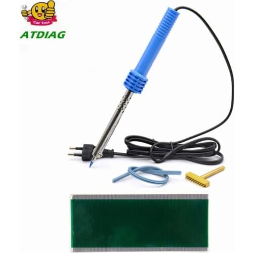 Full set Flat LCD Connector Flex Info Display For Opel Vauxhall Dead Pixel Replacement Ribbon Cable+T-Tip Soldering Iron