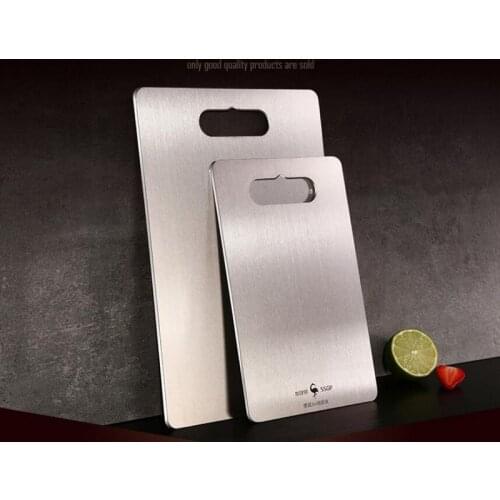 Chopping Blocks 304 stainless steel chopping board fruit cutting household childrens food rectangular mini table Blocks