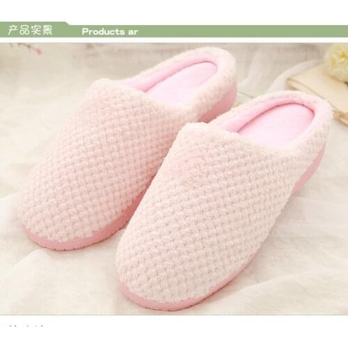 Warm Fluffy Slippers Women Cozy Faux Fur Cross Indoor Floor Slides Flat