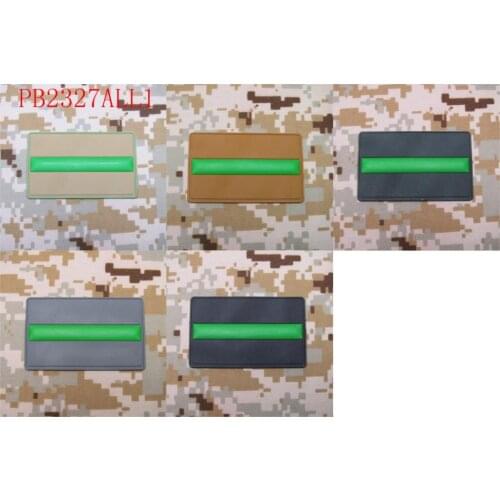 The thin Green line Federal Agents Park Rangers Border Patrol 3D PVC patch White Red Grey